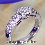 ダイヤモンド エンゲージリング（婚約指輪）：E-016